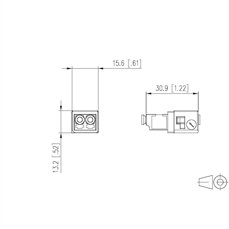 METZ CONNECT OpDAT Industry LC-D MMadapter insert