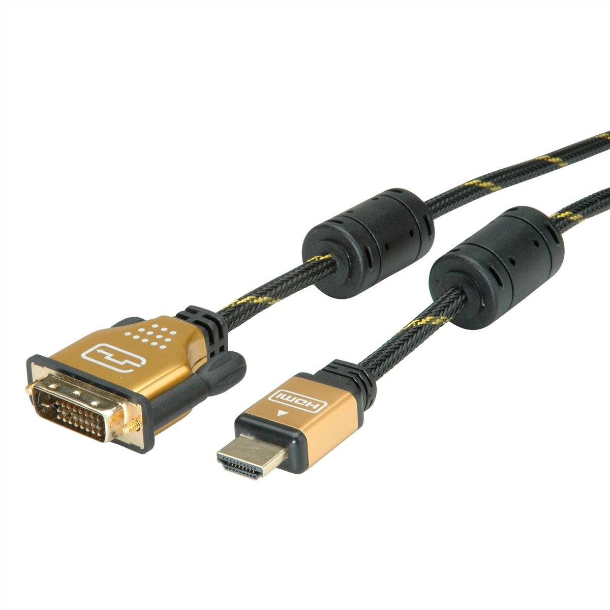 ROLINE GOLD Monitorkabel DVI (24+1) - HDMI, ST/ST, 2 m