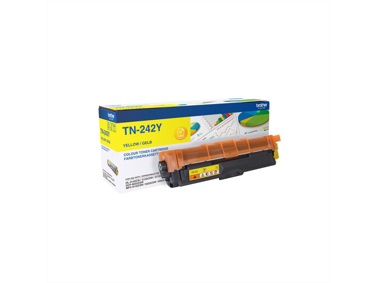 BROTHER TN-242BK, Toner, jaune pour HL-3152CDW / HL-3172CDW