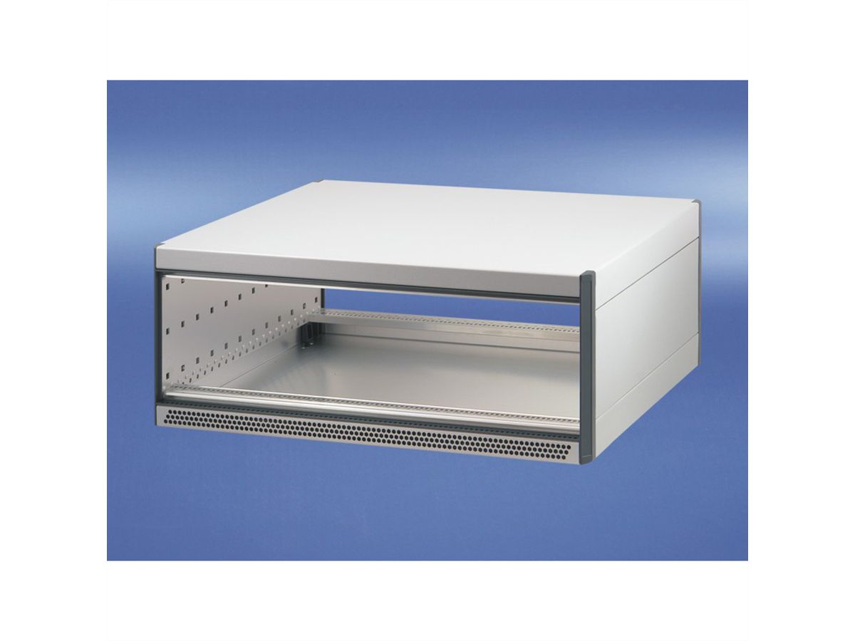 SCHROFF RatiopacPRO AIR, coffret de bureau, blindage rétractable, face avant, 6/7 U, 84 CV, 255 mm