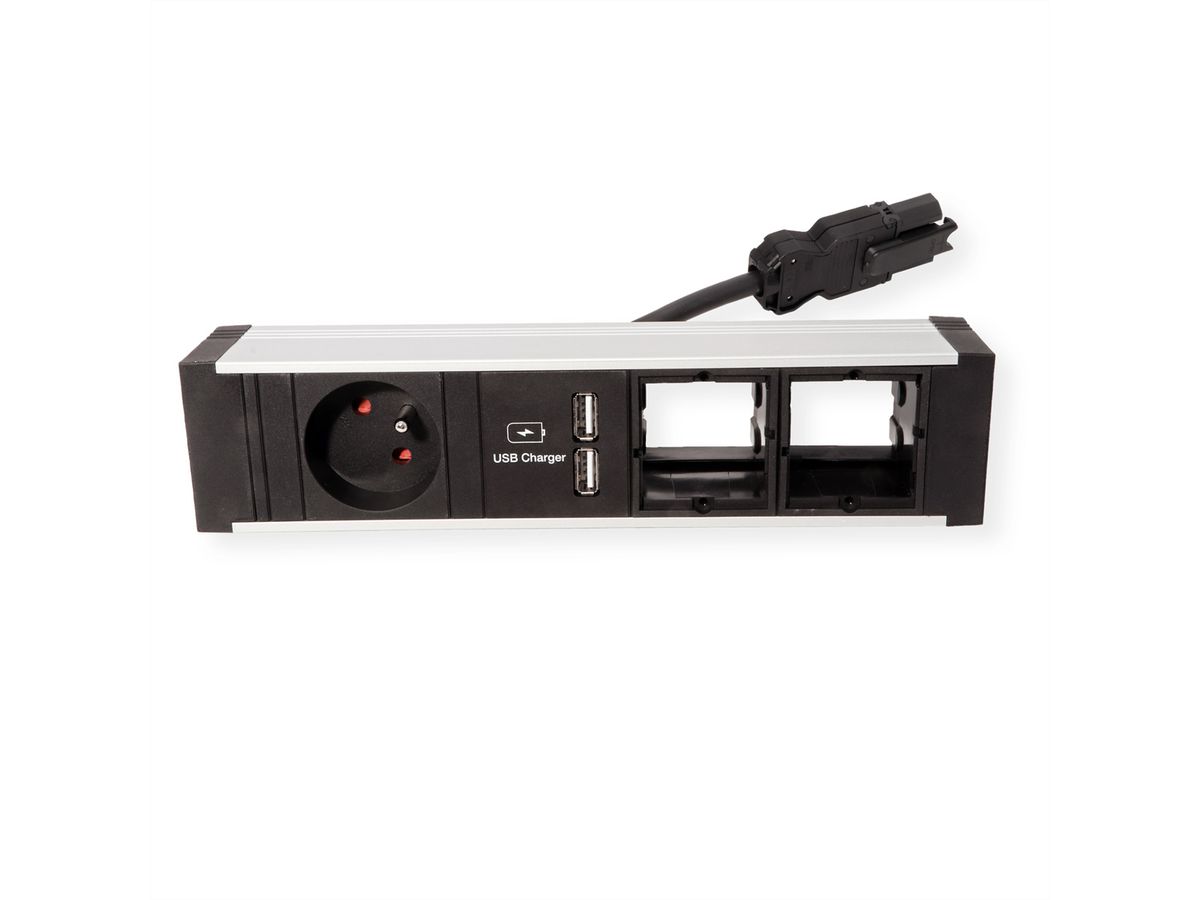 BACHMANN VENID 1xUTE 1xUSB Charger 2xCM 0,2m GST18