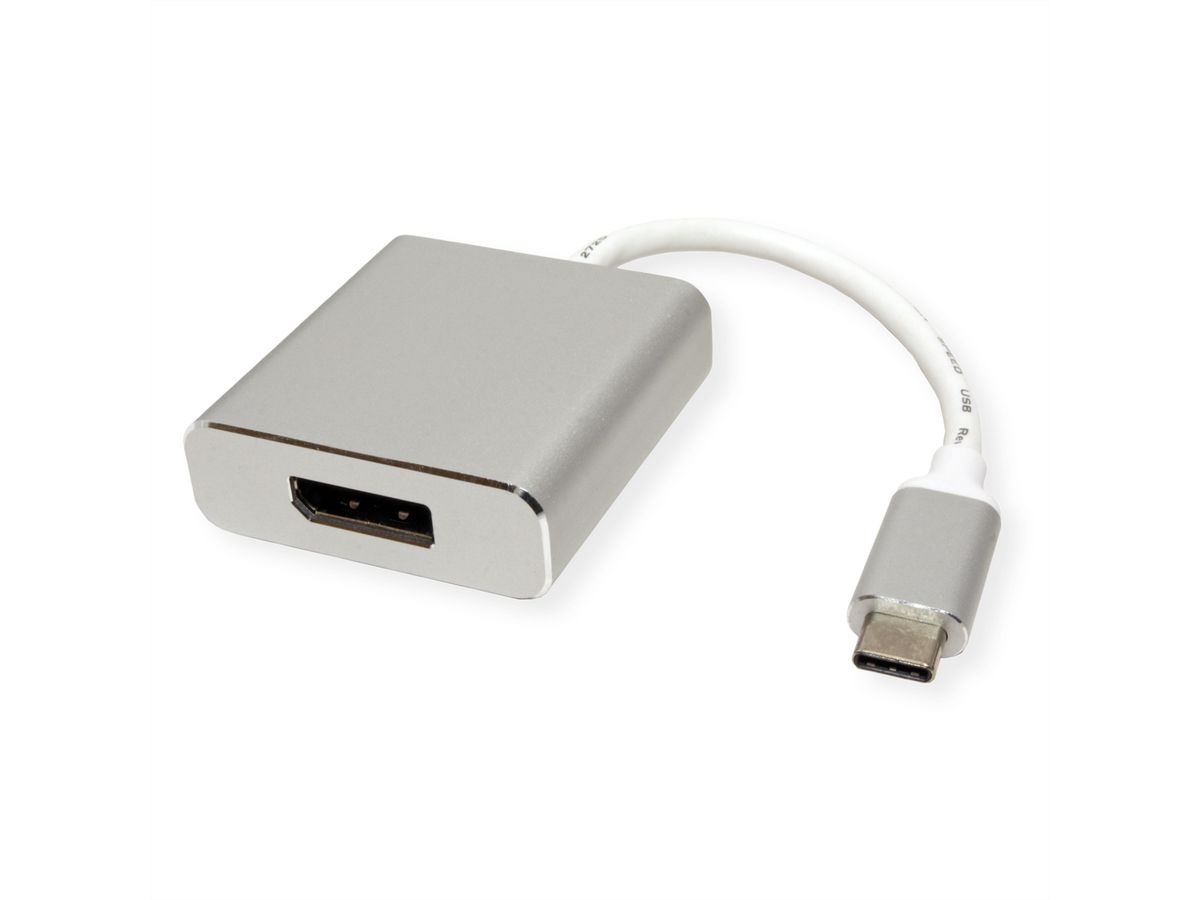 ROLINE Display Adapter USB Typ C - DisplayPort v1.2, ST/BU