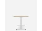 WRK21 Schreibtisch Smart 120 x 80 cm, Höhenverstellbar, Mandal Ahorn / Weiss