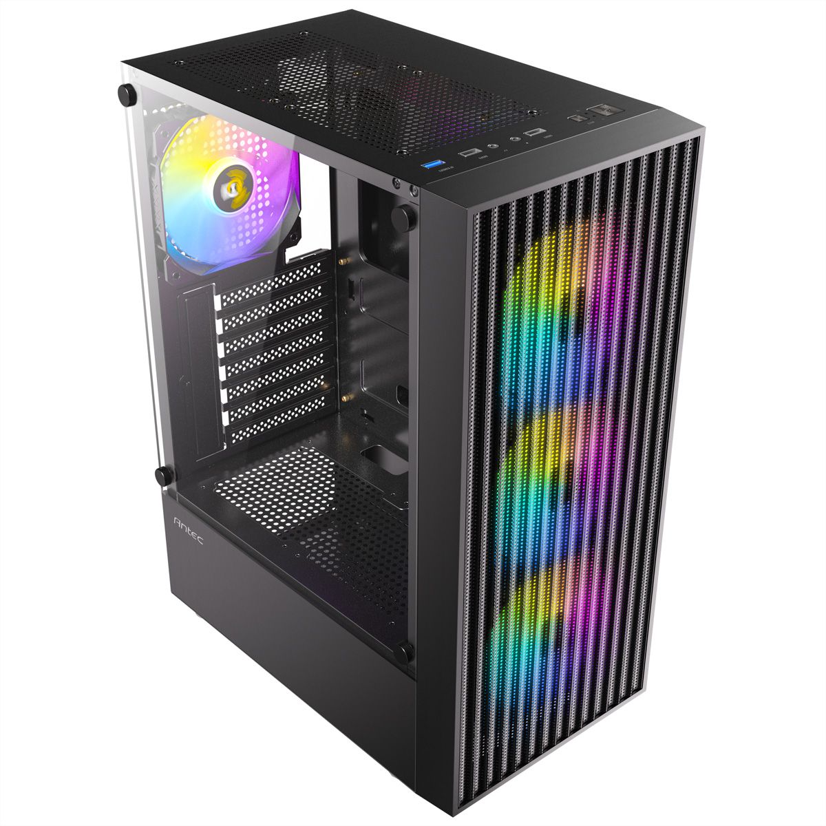 ANTEC AX27 RGB Elite PC Gehäuse Midi Tower Gaming ATX, schwarz