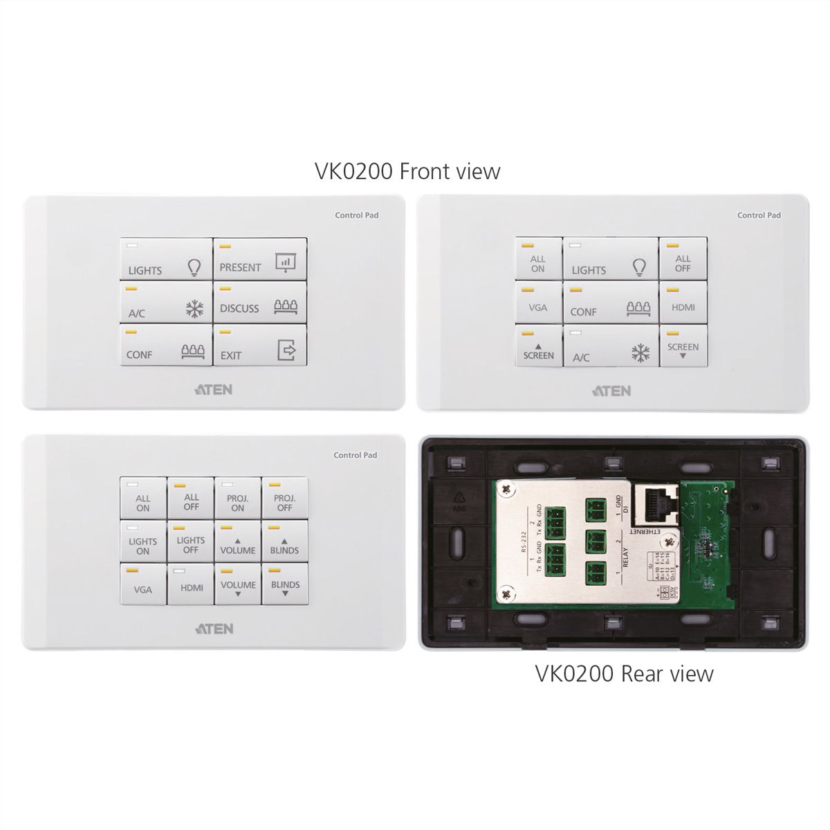 ATEN VK0200 Bedienfeld 12 Tasten