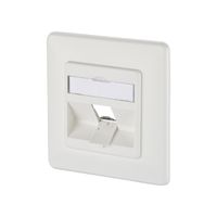METZ CONNECT  Keystone boîtier de raccordement encastré 1 port non équipé blanc pur