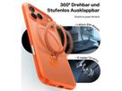Torras UPRO Ostand Spin Case, iPhone 17 Pro Max, MagSafe, orange