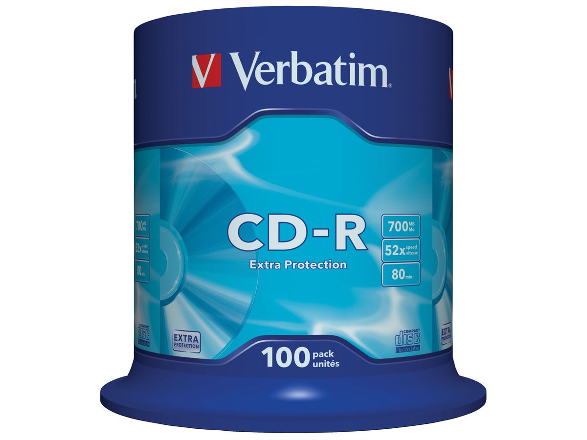 Verbatim CD-R Spindle 700MB 52x 100 Pack