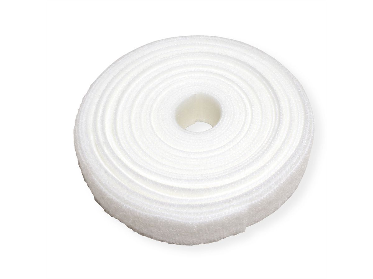 VELCRO® ONE-WRAP® Bande non perforée, 20mm, blanc, 5 m