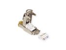 ROLINE feldkonfektionierbarer RJ-45 Stecker Kat.6A (Class EA), STP, silberfarben