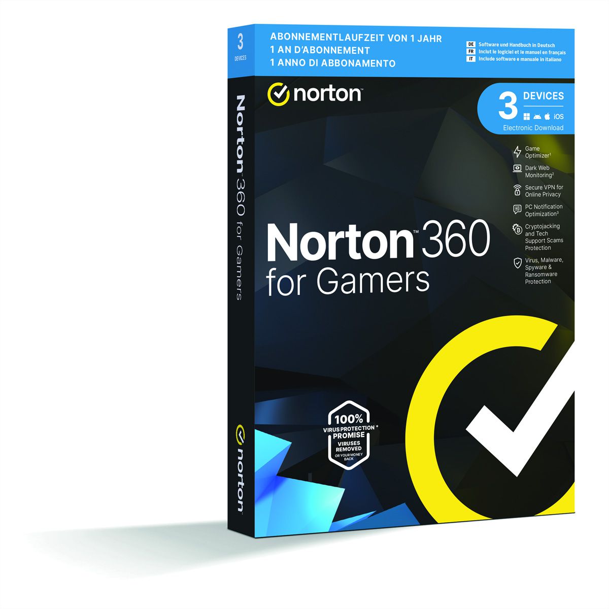 Norton 360 Premium 10 Device, 75GB, 12 Mois