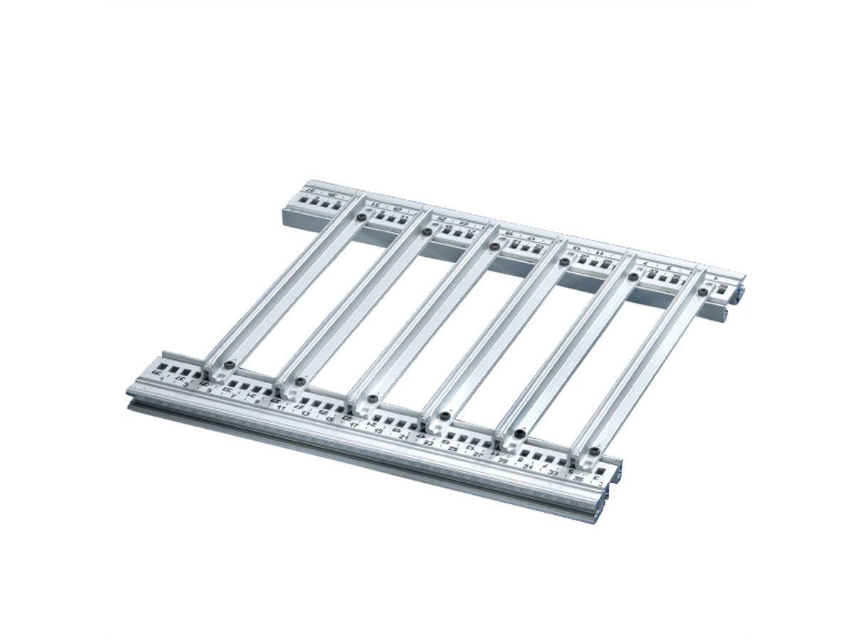 Accessoires pour rails de guidage SCHROFF pour circuits imprimés lourds, extra-fort, aluminium, 160 mm, largeur de rainure 2,5 mm, argent