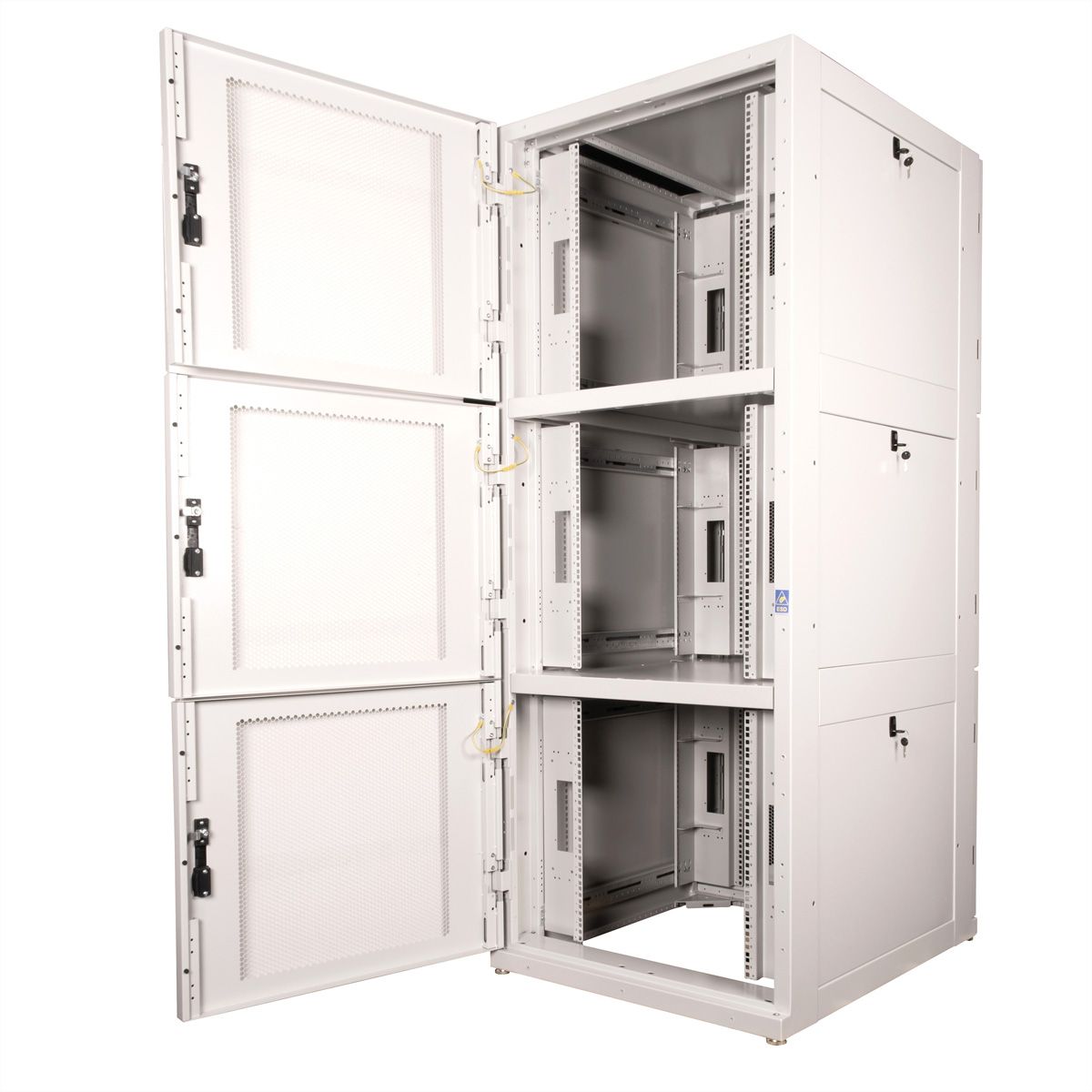 ROLINE Colocation-Schrank 45HE 800x1000mm, 3-Fächer, grau