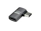 ROLINE USB4 Gen 3x2 Adapter Typ C ST/BU, Aluminium, 90°, flach, silberfarben