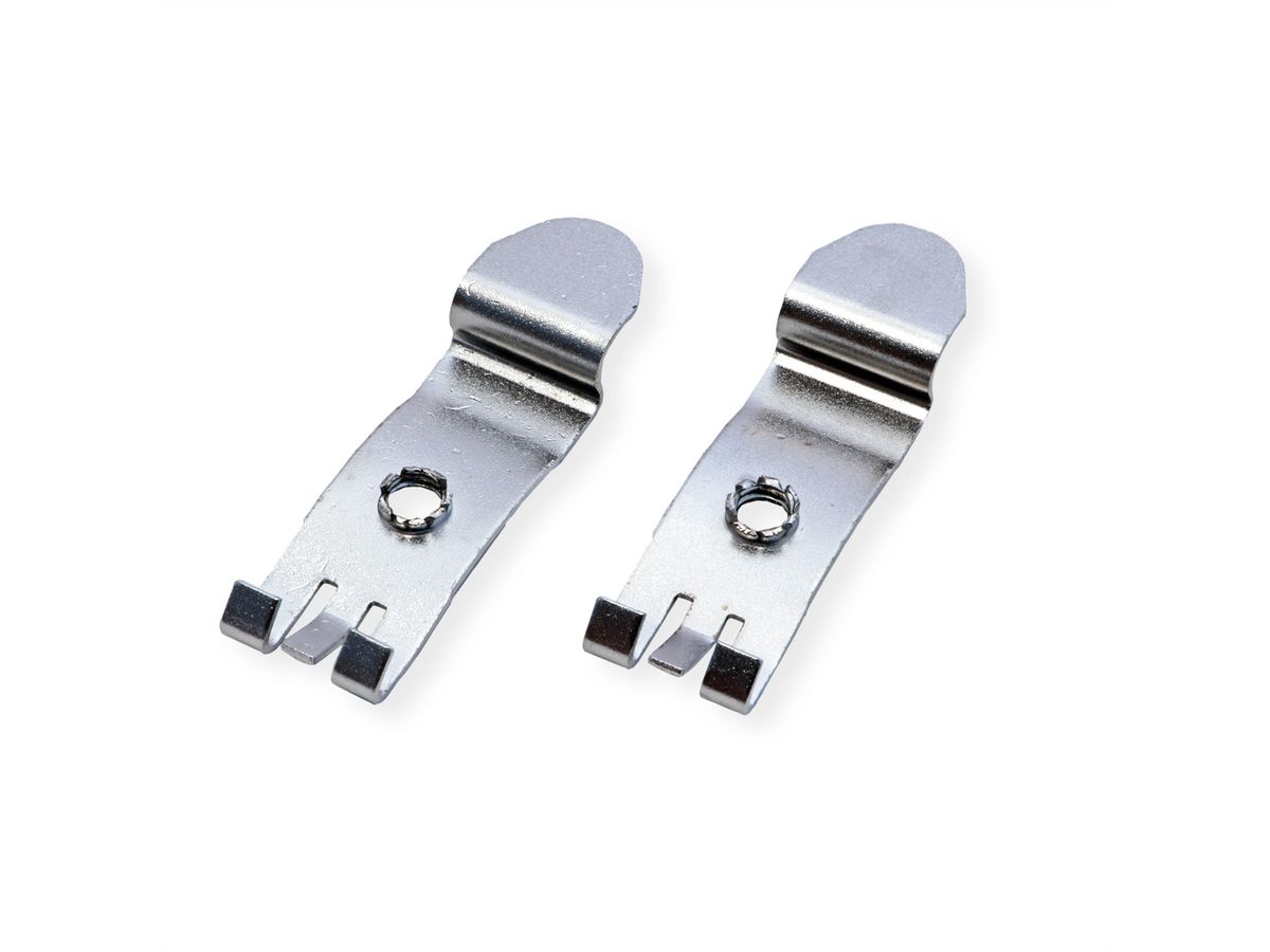 ROLINE Mini-Patchpanel, Cat.6A (Class EA), 6x RJ45, 0,5HE, geschirmt, schwarz