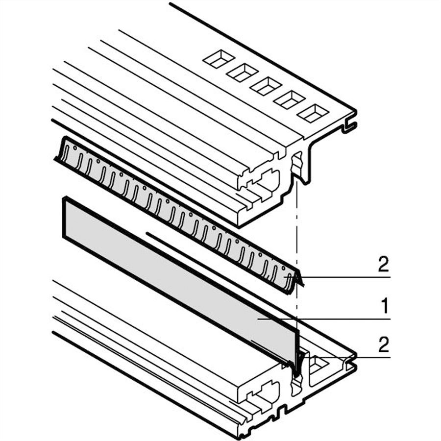 SCHROFF EMV-Dichtsatz zwischen Modulschiene und Modulschiene - HF-DICHTSATZ 20TE