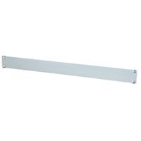 19"-Blindplatte 2 HE, Stahlblech, grau