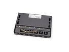 ROLINE Mini-Patchpanel, Cat.6A (Class EA), 6x RJ45, 0,5HE, geschirmt, schwarz