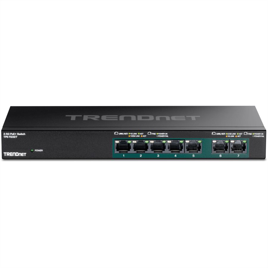 TRENDnet TPE-TG327 7-Port PoE+ Switch Multi-Gigabit