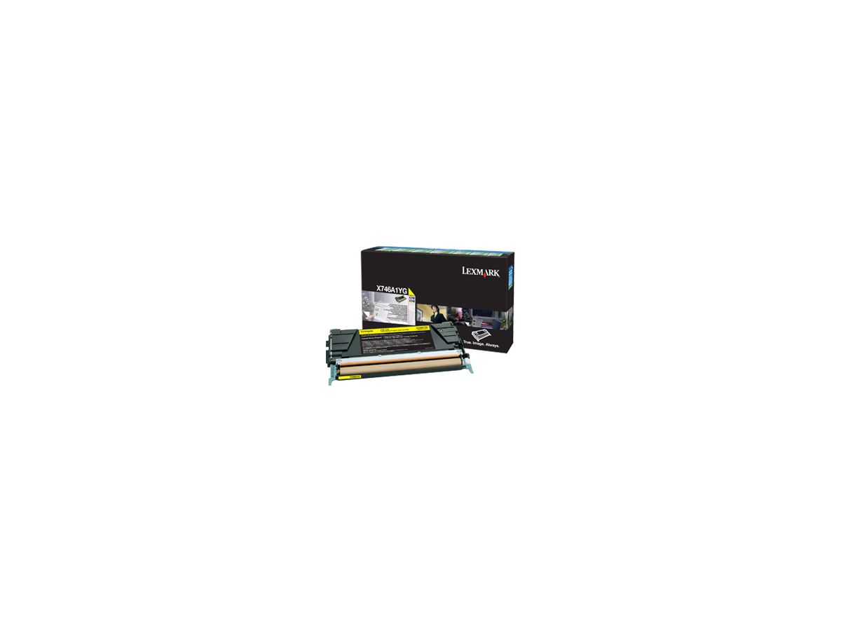 Lexmark X746A1YG Cartouche de toner Original Jaune 1 pièce(s)