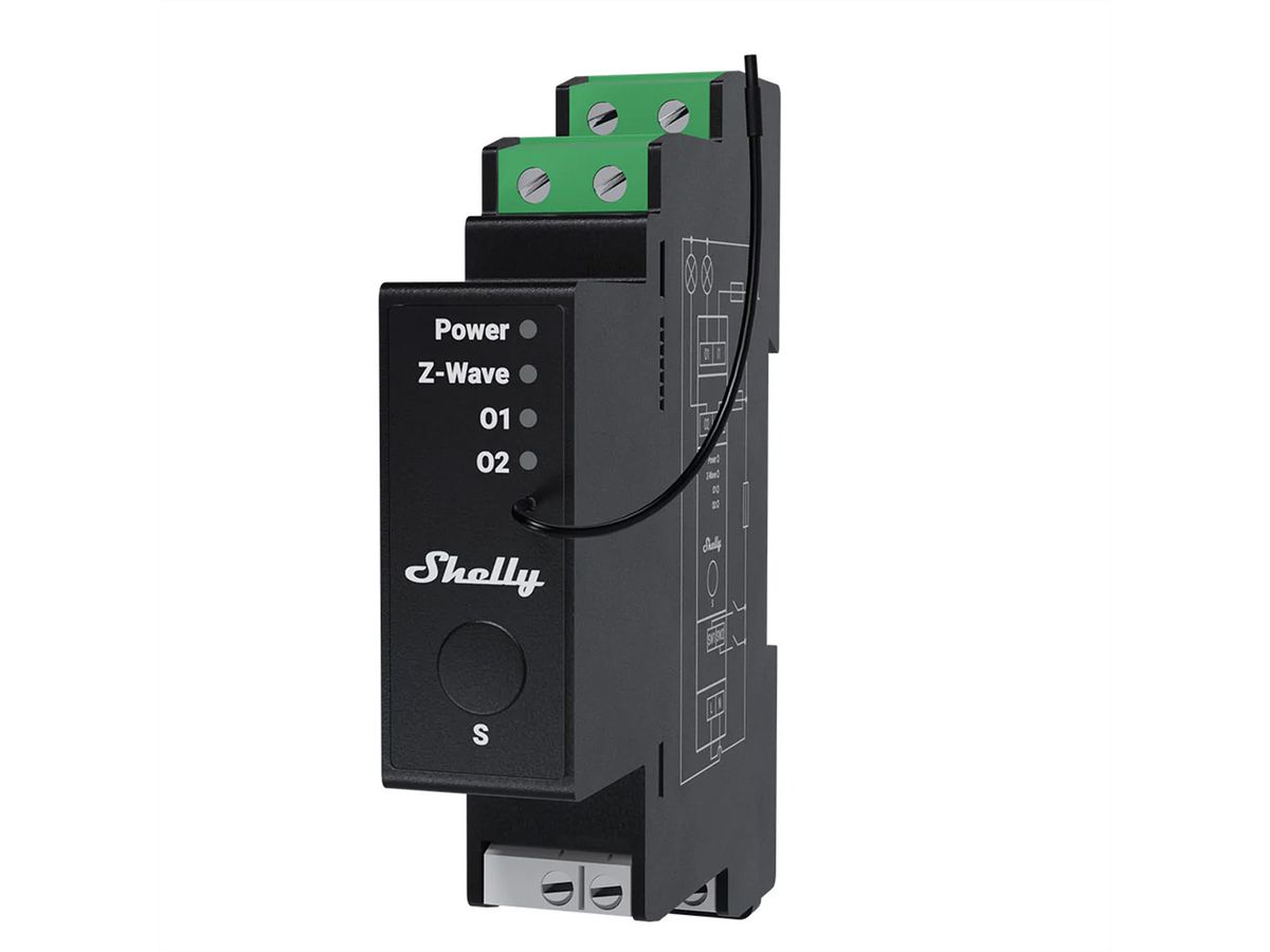 Shelly Schaltaktor Wave Pro 2PM LR , Z-Wave LongRange
