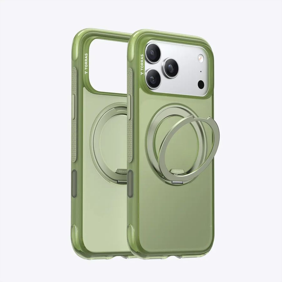 Torras Ostand O3 Air Case, iPhone 17 Pro, vert