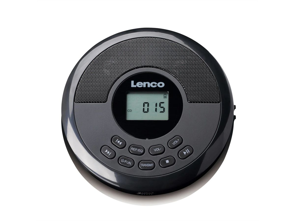 Lenco CD-340BK tragbarer CD MP3 Player mit Bluetooth , Schwarz