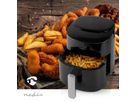 Friteuse à air chaud Nedis XL, 4,2 l, 1300 W, numérique, 8 programmes, , noir