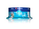 Verbatim CD-R Spindle 700MB 52x Print 25