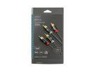 Nedis Stereo-Audiokabel, 2x Cinch, ST/ST, grau, 1 m