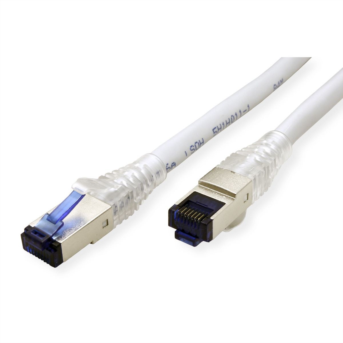 Cordon ROLINE Cat.6A (Classe EA) S/FTP (PiMF) solide LSOH, gris, 90 m
