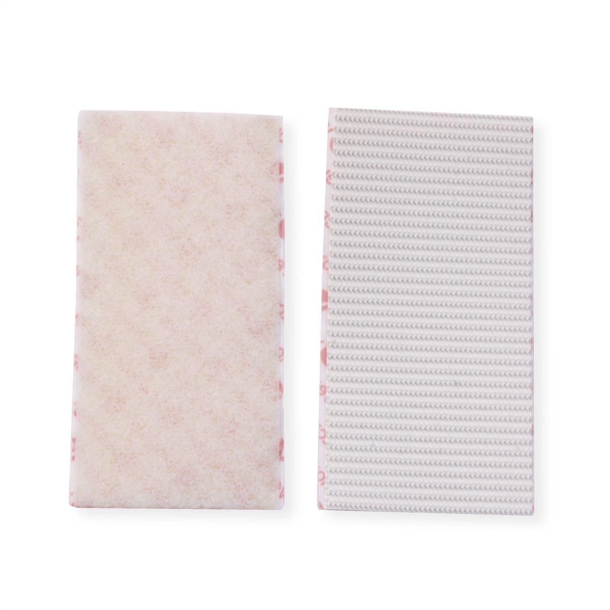 VELCRO® Bandes 50x100mm x 2 blanches, crochets&velours autocollants extra fort
