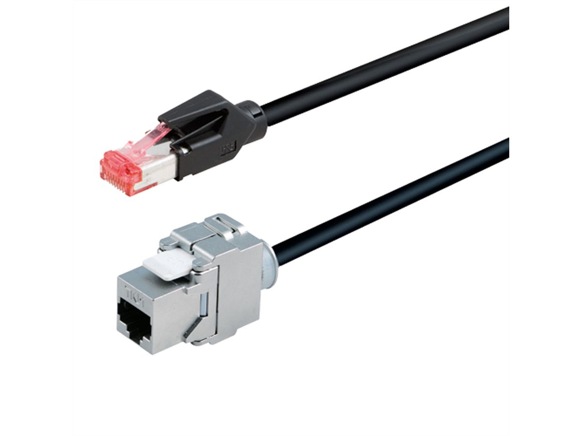 BACHMANN CAT6A RJ45 Leitung 5m Buchse, TKM Keystone