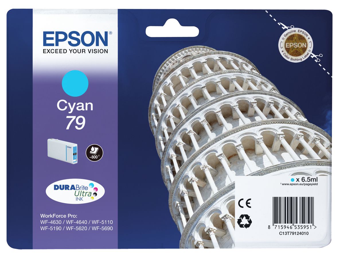 Epson Encre Cyan "Tour de Pise" (800 p)