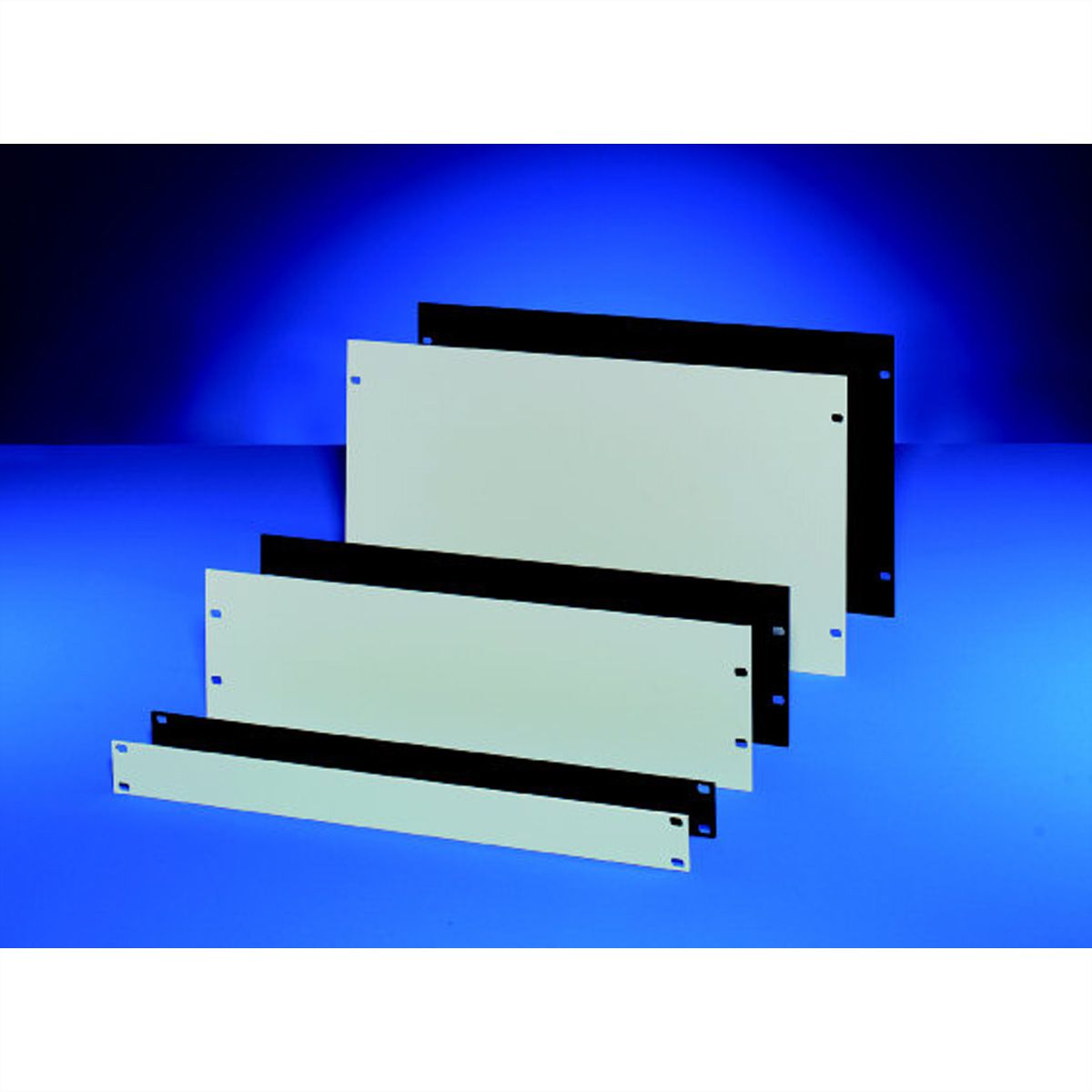 Face avant 19" SCHROFF, 10 U, 3 mm, alu, RAL 7021