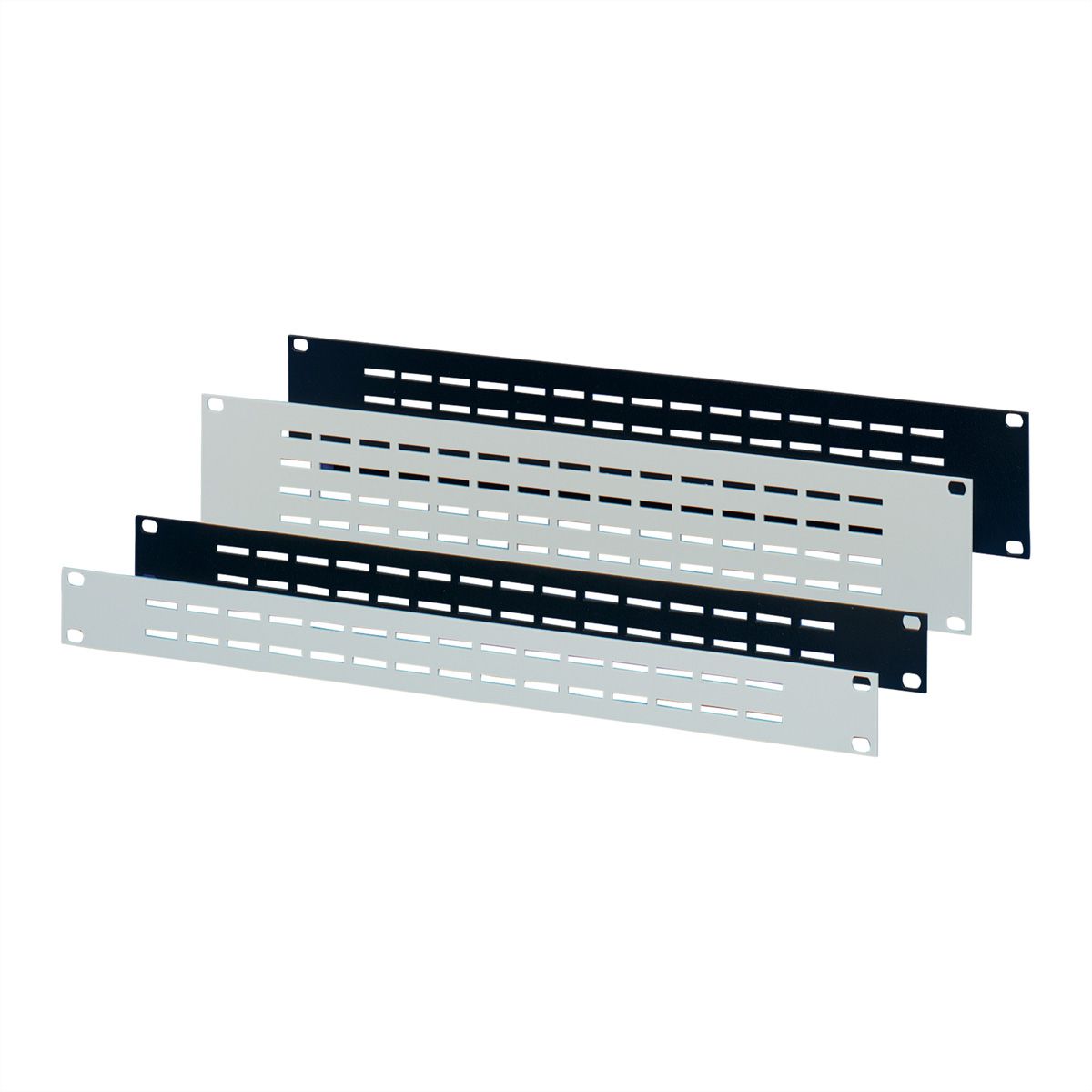SCHROFF 19" Belüftungsfrontplatte - 19"BELUEFT.PLATT.3HE RAL7021