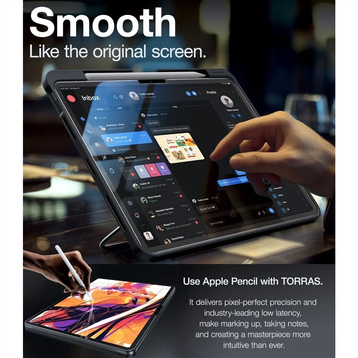 Torras Install Master protection d'écran, iPad Pro 11 2024, transparent