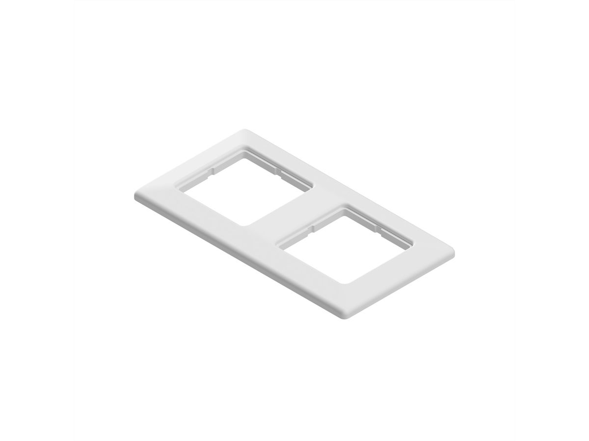 EasyLan Abdeckrahmen zweifach, Weiß RAL 9010