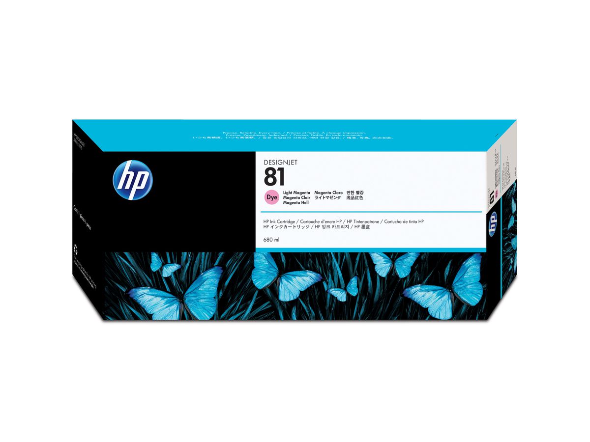 HP 81 Magenta hell Druckerpatrone, farbstoffbasiert, 680 ml