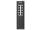 D-Link DIS-210G-12P Switch 12 ports, Smart Managed Gigabit PoE industriel