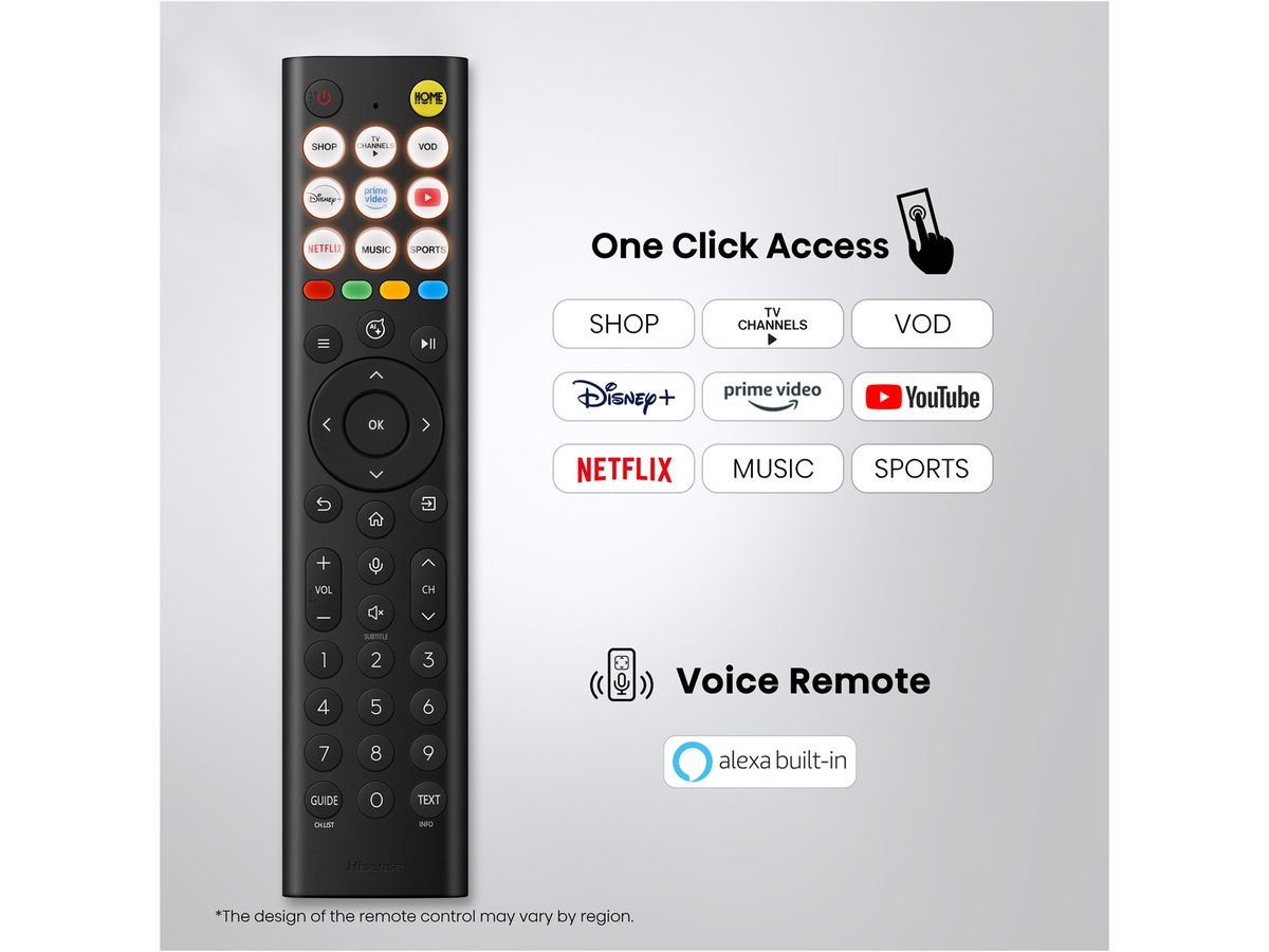 Hisense TV 58E7S 58", QLED 4K, 60Hz, 350 Nits