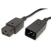 BACHMANN Netzkabel IEC320/C19-C20 16A/250V Kaltgeräteanschluss, unverpackt, schwarz, 2 m