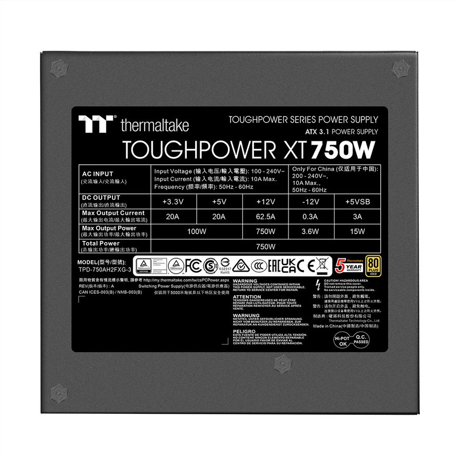 Thermaltake Toughpower XT 750W Netzteil
