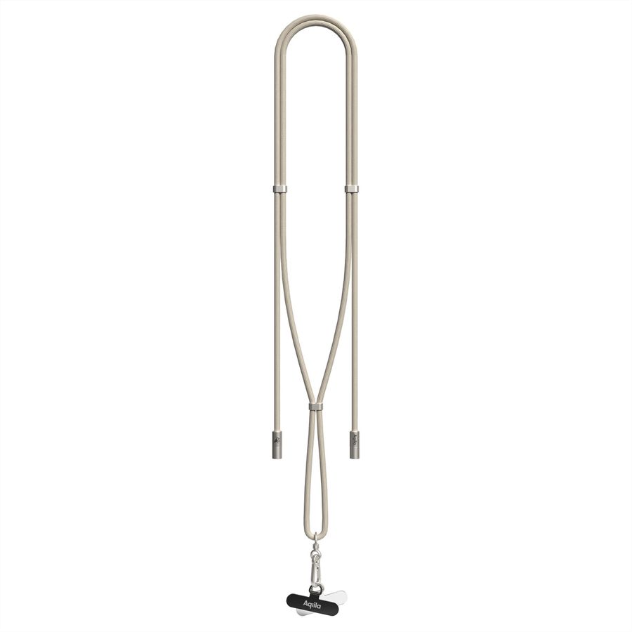 Câble de recharge et de synchronisation Aqiila Lanyard CL2, 60W, type C vers Lightning, sable