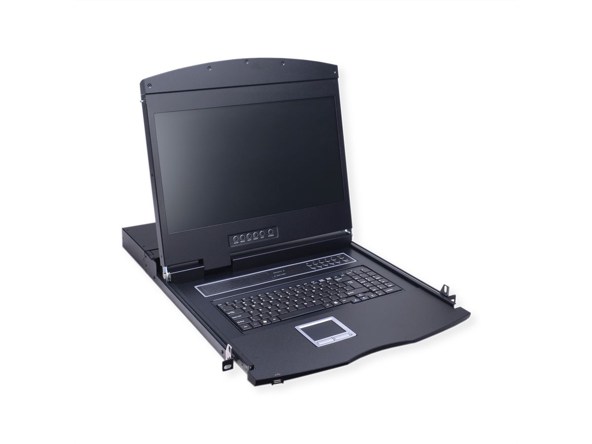 VALUE 19"-KVM-Switch, 8-Port, 48 cm (19") TFT (16:9), VGA, USB, DE-Layout
