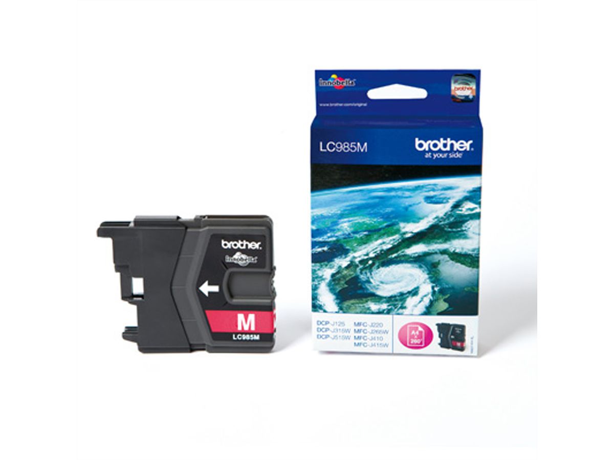 BROTHER LC-985M, Cartouche magenta pour 260 p.