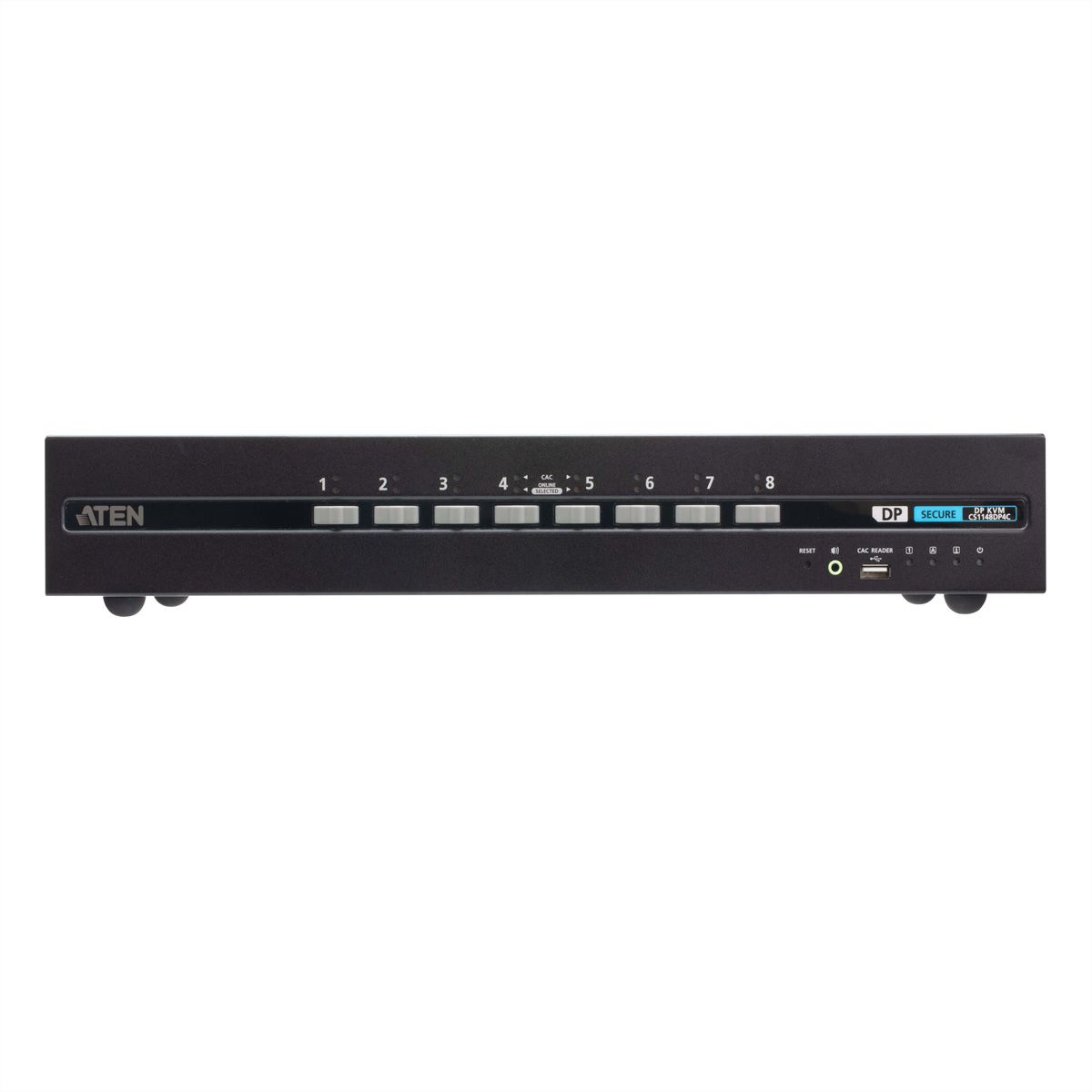 ATEN CS1148DP4C Commutateur KVM sécurisé à double écran DisplayPort 8 ports USB avec Card Reader