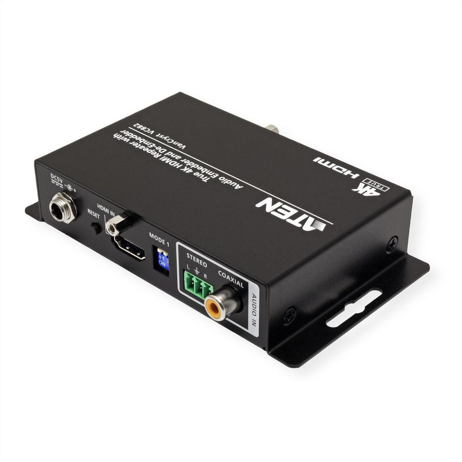 ATEN VC882 Répéteur HDMI True 4K avec intégration et extraction audio
