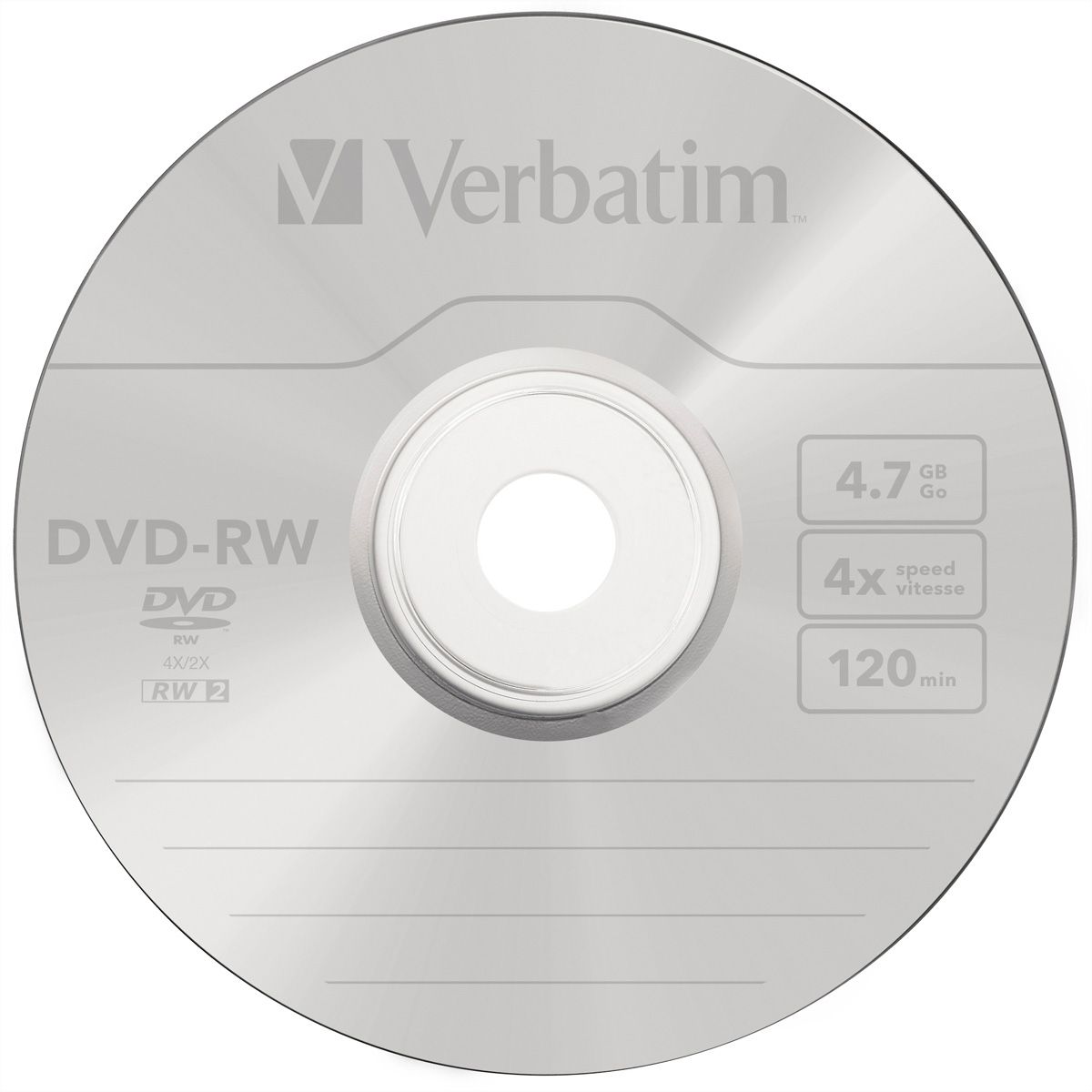 Verbatim DVD-RW Jewel 4.7GB 4x 5 Pack