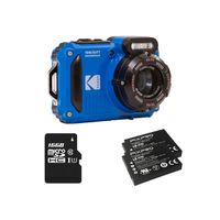 Kodak Unterwasserkamera WPZ2BL Bundle, inkl. 2nd Batterie + micro 16Go SD card
